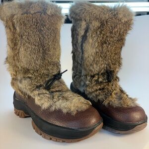 Brown Fur Winter Boots